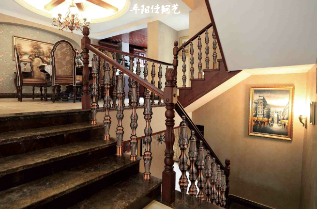 纯铜浮雕楼梯系列